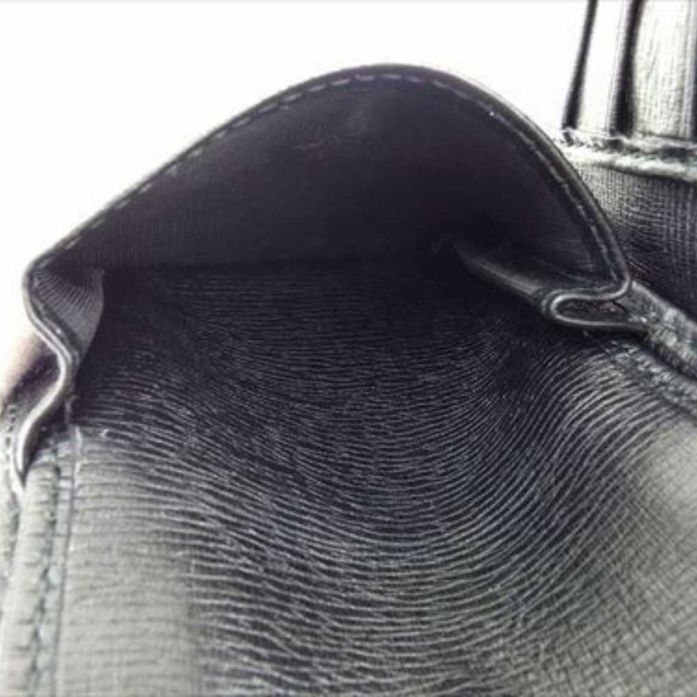 Gucci Wallet Purse Bifold Black leather Woman unisex Authentic Used - Picture 5 of 8